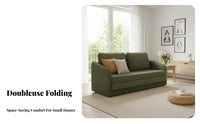 Space-Saving Armless Folding Sofa Bed Foldable Design transformable Seating Removable and cleanable Cover Futon Couch Lowsilhouette for Apartment Dwellers, Homeowners, Young Adults, Small Spaces, Living Room, Bedroom, Home Office
