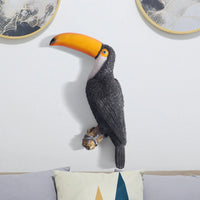 Sculpted Bird Wall Art Nature-Inspired Wall Decor with Bird Lightweight Handpainted for Hallway