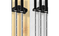 Vertical weight bar Storage rack Saving Wall-Attached weight bar Rack Compact for Weightlifters, Home Gym