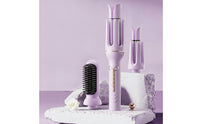 Multi-Functional 3-in-1 Hair Styler Electric Hair Styler with Interchangeable Heads Smooth Curling Iron Brush for Home, Travel