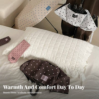 round Dot Folding Umbrella Korean Design Portable Rain and Sun Umbrella Protection Weather Accessory for Women, Girls, Outdoor, Commuting