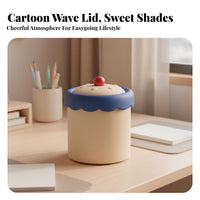 Mini Desktop Trash Can Space Saving Desktop Trash Can Portable Small Office Waste Bin for Children, Students, Dorm Room, Dressing Table, Lavatory