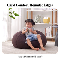 Washable Cover children's Lazy Sofa Frameless Design Convertible Bean Bag Sofa Lightweight childs' Furniture Versatile Seating for Toddlers, Girls, Parents, Kindergarten, Playroom, Reading Nook, Bedroom