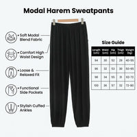 Trousers for Women UK High Waist Joggers with Pockets, Harem Pants for Workout Clothes, Soft Breathable Loungewear