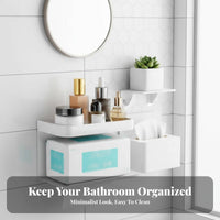 Face Towel Dispenser surfaceMounted Bathroom Organizer lint-no-drillguard for Vanity Area