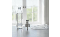 DIY Sparkling Water Carbonation Cap Kit Food Grade Stainless Steel Ball Lock Carbonation Cap Portable Dispensing PET Bottle Carbonator for Homebrewers, Parties
