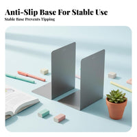 2 Pieces Cute Cartoon Design kitten Design Bookends Sturdy Book holder Space-Saving Desk Accessory Non-Slip Base for Students, Teens, Women, Desktop, Study, Library, Bedroom