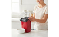 Oil-Oil-Less Hot Air Popcorn Popper High Popping Rate Mini Electric Popcorn Machine Easy to Clean Kitchen Appliance Single-Button Operation for Families, Kids, Home, Movie Night, Parties