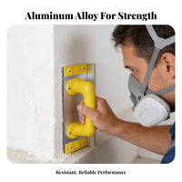 Reusable Internal Corner Sanding Tool Long-Lasting Material Aluminum Alloy Corner Sander Lightweight Self Sanding Frame Comfortable Grip for Drywall Installers, Construction Workers, Wall Finishing, Painting Prep, Home Renovation, Woodworking