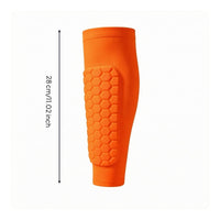 Shin Guard Sleeve Tapered Honeycomb Shin Guard Easy to Sports Gear Protection for Football