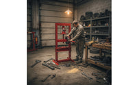 6 Ton Shop Press Heavy-Duty Hydraulic Shop Press Heat-Treated for Garage, DIYers
