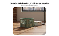 Stackable Milk Crate Industrial Design Plastic Milk Box Portable for Garage