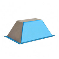 Flat Top Trapezoid Balance Block Wide Base Gymnastics Block Stitched Seams Mind-Body Practice Brick Gray