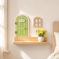 Fairy Door Set Rounded Arch Home Decor Hand Painted