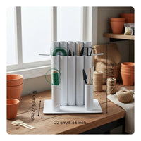 Floral Wire Organizer Solid Metal Construction Tabletop Wire Dispenser Rack Flower Arranging Tool Rack for Florists, Crafters, Workshop