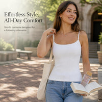 Plus Size Slimming Camisole with Built-in Bra Pad for Women