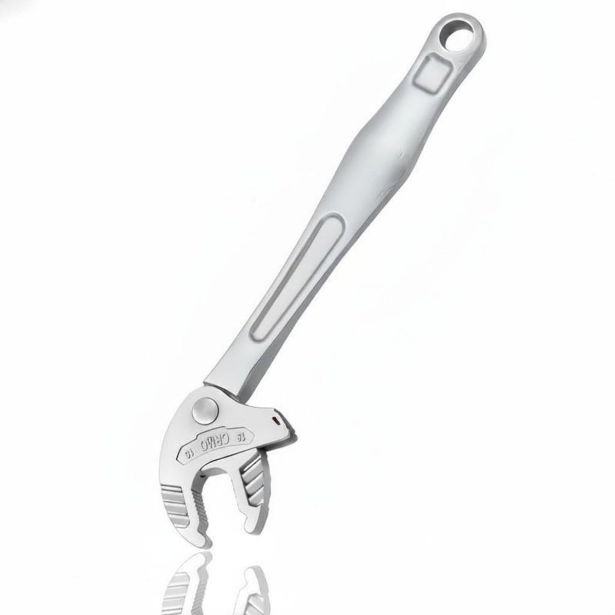 6 Pieces Quick Adjust Ratcheting Adjustable Wrench Multi Purpose Wide Jaw Ratchet Wrench Industrial Grade Adjustable Ratchet Spanner Heavy Duty for Professionals, Repair, Workshop, Garage