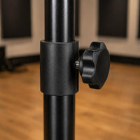 Foldable Music Stand Telescoping Pole Folding Music Stand Anti-Slip Feet