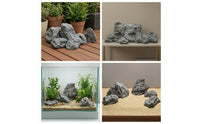 12 Pieces Lightweight Foam Rocks Realistic Fake Rocks Decorative Faux Stone Textured for Landscapers, Decorators, Garden, Courtyard, Indoor Displays