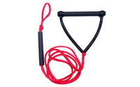 Cylindrical Crossbar Waterski Tow Rope Curved Side Supports Coiled Tow Rope Tangle Tangle-Resistant High Strength for Waterskiers, Waterskiing