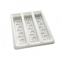 Paving Mold with Raised Pattern Pattern Antique-Style Concrete Floor Tile Mold Rectangular Geometric for Homeowners, Patios