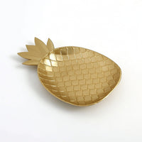 Fruit Tray Gold Decorative Tray Embossed for Coffee Table