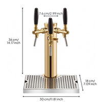 Stainless Steel beer towers  with Faucet Beverage Dispenser Column Polished Beer Column Rustproof