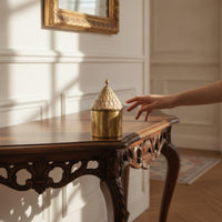 Brass Box with Lid Decorative Brass Engraved for Decorators