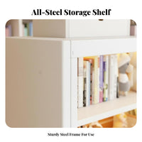 Sturdy and Long-Lasting Multi-Layer Bookshelf Versatile Design Freestanding Book Rack Heavy-Duty Bookcase Space-Saving for Students, Homeowners, Office Workers, children's Room, Study, Bedroom