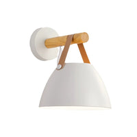 LED Wall Lamp with Fabric Shade and Iron Frame, European Style, for Bedroom, Hallway, Staircase