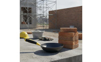 Cement Mixing Ladle Wear Resistant Handheld Mortar Ladle High Hardness Plastering Wok for Plasterers, Construction Workers