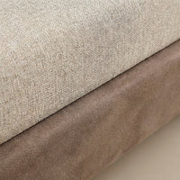 Bay Window Seat Cushion, Indoor Window Seat Pad, Chenille Light Gray, Simple Modern, Washable Cover, Sponge Filling