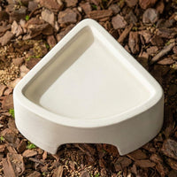 2-Pack Ceramic Hide and Humid Hide for Snake, White Water-Absorbent Leopard Gecko Enclosure Accessories, Smooth Thermal Cave for Frogs and Reptiles