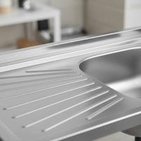 Stainless Steel Utility Sink with Stand Heavy Duty Stainless Steel Utility Sink Scratch Resistant for Workshop, Laundry Room, Basement