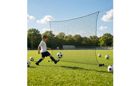 Black Soccer Rebound Net Reinforced Edges Soccer Training Net Mesh Athletic Gear Hand-Finished
