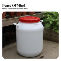 Kitchen Composter Built-in Tap Indoor Kitchen Composter Food Waste Fermenter Low Odor Food Scrap Fermenter Beginner Suitable