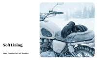 Fleece Lined Touchscreen Gloves Warm Cold Weather Cycling Gloves Windproof Wind-Resistant for Adults, Motorcycle Riding