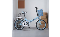 20-Inch Folding Bike Lightweight Single Speed Folding Bike for School Grounds