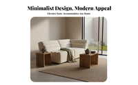 Wabi-Sabi aesthetic Deep Seat configurable Sofa Minimalist Aesthetic Lowsilhouette configurable Lounger Easy Assembly Living Room Furniture for Apartment Dwellers, Design aficionados, Interior Designers, Lounge Area, Studio, Movie evenings