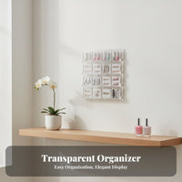 stick-on Nail Display Box particle-resistantguard Cosmetic Container Transparent Design