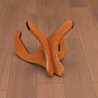 Guitar Stand Triangular Guitar Stand with Wood Grain Space Saving for Bass Instrumentalists, Home Storage, Studio