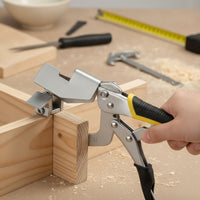 Quick-Clamping Corner Clamp with Spring-Loaded Lever Nickel-Plated Perpendicular Clamp with Screw Adjustment Long-Lasting Hand Tool Strong for Cabinet Making
