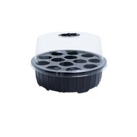 3 Pieces Moisture Retention 13-Cell Starter Kit Easy Monitoring Starter Kit Reusable Humidity Dome Tray Watertight Base for Balcony, Greenhouse, Nursery