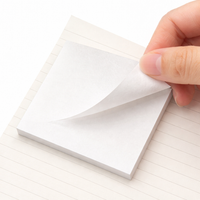Transparent Sticky Notes Waterproof Frosted, Translucent Note Stickers for Students, 50 Sheets Self