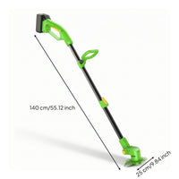 Telescoping String Trimmer with Battery and Charger Adjustable-Angle Cordless String Trimmer Electric Garden Tool Lightweight for Homeowners, Gardeners