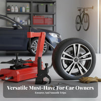 Easy to Use Portable Tire Changer Long-Lasting Steel Construction Manual Tire Changer Heavy-Duty Material for DIY Mechanics, Roadside Repair