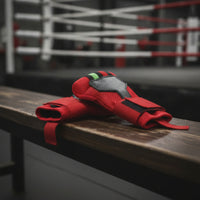 Padded Open-Finger Glove Secure Glove with Wrist Wrap Adjustable Training Gloves Breathable for Boxers