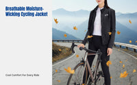 Women's Cycling Windbreaker Jacket, Autumn Season, Breathable, Water-Resistant, Lightweight, Multi-Color Protection, Packable