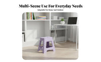 Space-Saving Foldable Utility Stool efficient Storage Foldable Single-Step Stool Built-in Carry Handle Footstool Multi-Purpose for Seniors, Toddlers, Bathroom, Entryway, outsidedoor, Kitchen