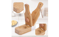 Hand-Operated Wooden Banana Press Compact Banana Press with Lever Convenient Tostonera Portable for Home Cooks